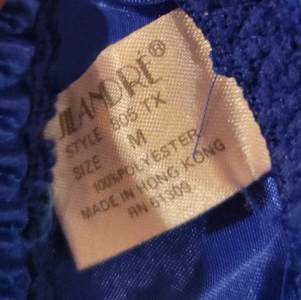 Blue VINTAGE SILKY POLYESTER PANTY - Picture 2 of 5